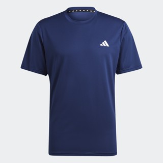 adidas เทรนนิง เสื้อยืดเทรนนิง Train Essentials ผู้ชาย สีน้ำเงิน IC7429