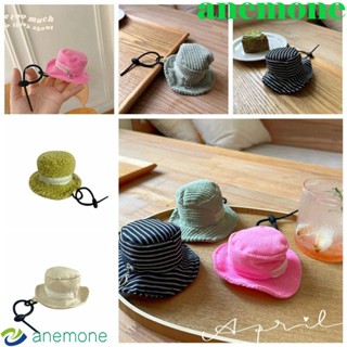 Anemone กระเป๋าใส่เหรียญ ทรงบักเก็ต ขนาดเล็ก สไตล์เกาหลี พร้อมพวงกุญแจ สําหรับเด็ก