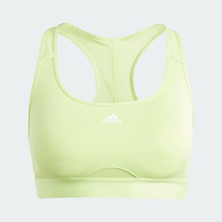 adidas เทรนนิง สปอร์ตบราซัพพอร์ตระดับปานกลาง Powerreact ผู้หญิง สีเขียว IK0165