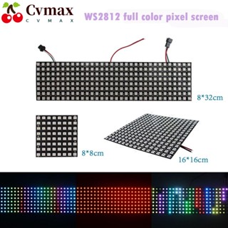 Cvmax หน้าจอ Phantom Pixel SMD5050 DC5V ตั้งโปรแกรมได้ หน้าจอนิ่ม WS2812B พิกเซลสีเต็มจอ ไฟ DIY