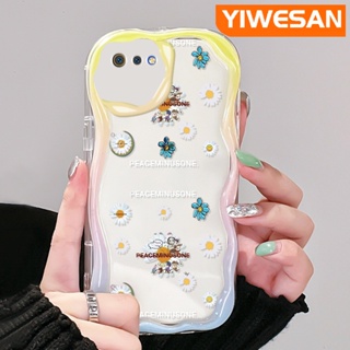 เคสโทรศัพท์มือถือใส แบบนิ่ม ลายดอกเดซี่ กันกระแทก สําหรับ Realme C2 C2S OPPO A1K