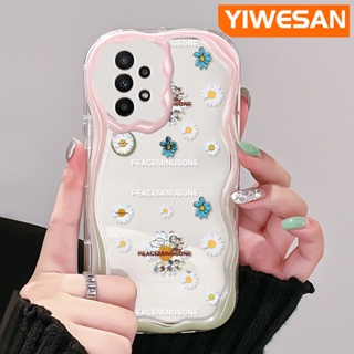 เคสมือถือ แบบนิ่ม แบบใส ลายดอกเดซี่ กันกระแทก สําหรับ Samsung galaxy A22 4G A22 5G M22 A21s A23 A24