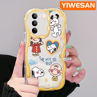 เคสโทรศัพท์มือถือใส แบบนิ่ม ลายการ์ตูนสนูปปี้ กันกระแทก สําหรับ vivo V27 Pro 5G V27E 5G S16 Pro 5G S16E 5G