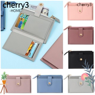 Cherry3 กระเป๋าสตางค์ กระเป๋าใส่เหรียญ ขนาดเล็ก แฟชั่นสําหรับผู้หญิง