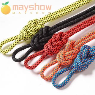 Mayshow เชือกปีนเขา 10 เมตร เครื่องมือหนี 6 มม. อุปกรณ์ร็อคต้นไม้ เพื่อความปลอดภัย