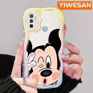 เคสโทรศัพท์มือถือ ซิลิโคนนุ่ม ใส ลายการ์ตูนมิกกี้เมาส์ สีครีม แฟชั่น สําหรับ OPPO A53 2020 4G A53s 4G A32 A33 2020 A11s