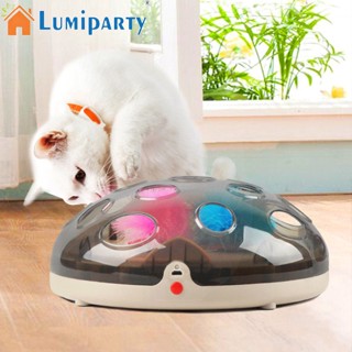 Lumiparty จานหมุนไฟฟ้า ป้องกันการลื่นไถล เสียงรบกวนต่ํา ของเล่นสําหรับแมว