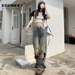 EOENKKY  กางเกงขายาว กางเกงเอวสูง สไตล์เกาหลี แฟชั่น 2023 NEW  รุ่นใหม่ Comfortable สไตล์เกาหลี พิเศษ A23L0LX 36Z230909