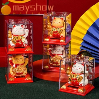 Mayshow แม่พิมพ์แมวนําโชค สร้างสรรค์ บ้าน เครื่องประดับภายในรถยนต์ โบกมือ โชคลาภ ฟิกเกอร์แมว