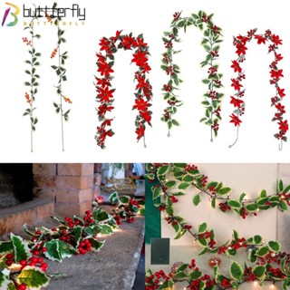 Buttterfly เถาดอกไม้ประดิษฐ์ DIY สําหรับตกแต่งคริสต์มาส งานแต่งงาน