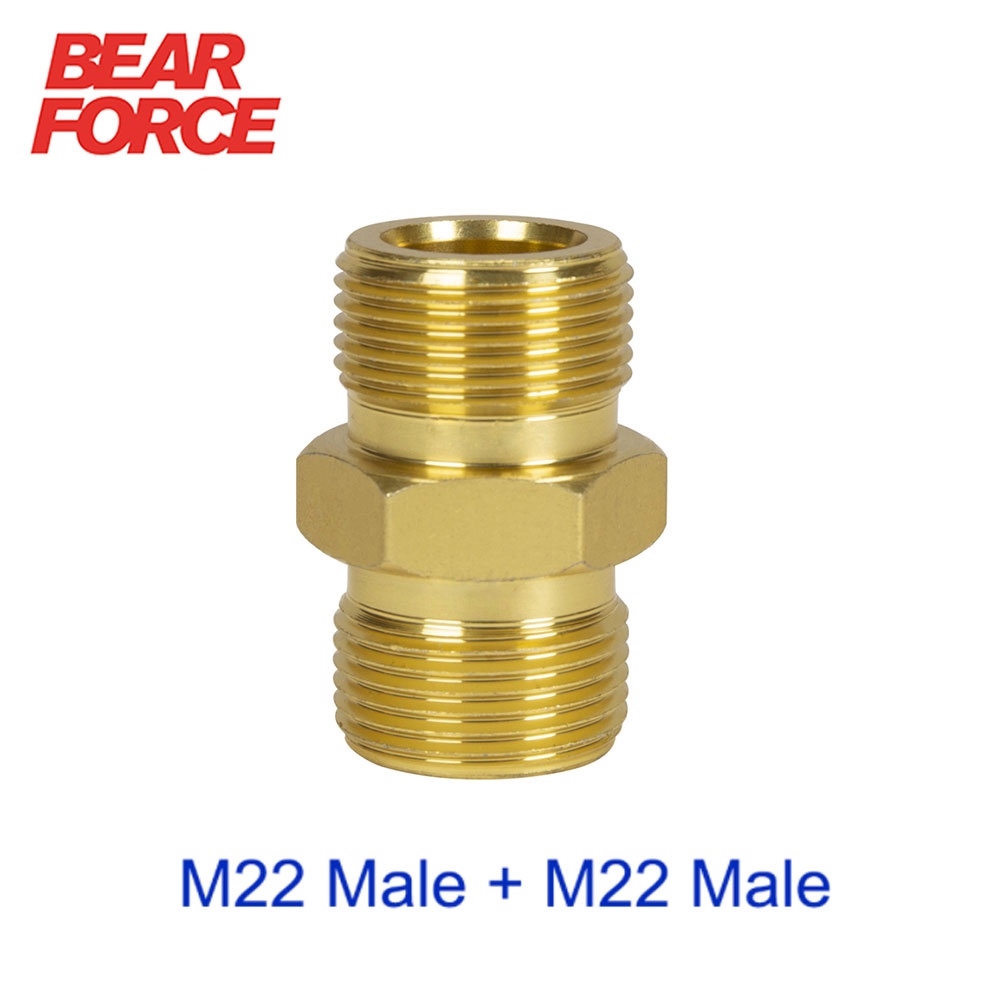 Bear FORCE เครื่องซักผ้าแรงดันสูงเครื่องซักผ้ารถยนต์สายต่ออะแดปเตอร์ M22 ชาย ID14 - M22 ชาย ID15 / M