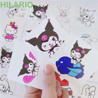 Hilario สติกเกอร์รอยสัก ลายการ์ตูนแมวคุโรมิ กันน้ํา สําหรับตกแต่งต้นขา ปาร์ตี้