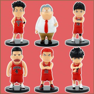 Hqy2 โมเดลฟิกเกอร์ SLAM DUNK Q Version Sakuragi Kaede Ryota Hisashi MY2 ของเล่น สําหรับเด็ก เก็บสะสม ของขวัญ 6 ชิ้น