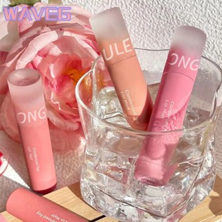 Wave 【ในสต็อก】 Oulesong ลิปกลอส Matte Velvet Lip Mud Nude Matte ช็อกโกแลตลิปสติกลิปกลอสสีแดง Lip Glaze เกาหลีกันน้ำและยาวนานเครื่องสำอางแต่งหน้า