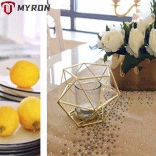 Myron เชิงเทียนโลหะ แบบกลวง สไตล์สร้างสรรค์