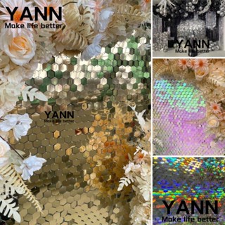 Yann1 บอร์ดชิมเมอร์ หกเหลี่ยม หรูหรา สําหรับตกแต่งผนัง งานปาร์ตี้