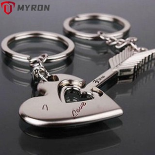 Myron 2 ชิ้น พวงกุญแจ คนรัก คนรัก พวงกุญแจ