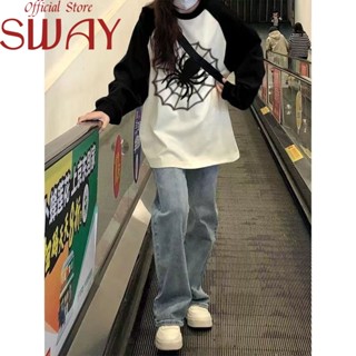 SWAY เสื้อผ้าผู้ญิง แขนยาว เสื้อฮู้ด คลุมหญิง สไตล์เกาหลี แฟชั่น A28J1BT 34Z230824