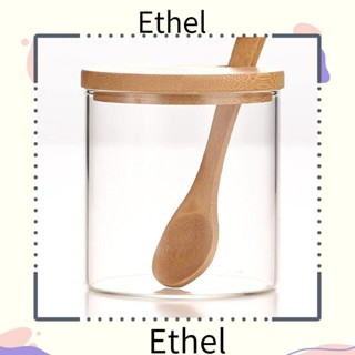 Ethel1 โหลแก้ว ทรงกลม ขนาด 3.4*3.1 นิ้ว สําหรับใส่เครื่องปรุงรส