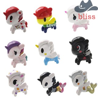 Bliss โมเดลตุ๊กตาฟิกเกอร์ยูนิคอร์น Tokidoki ขนาดเล็ก ของเล่นสะสม สําหรับเด็ก