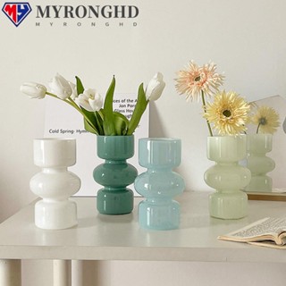 Myronghd แจกันดอกไม้แก้ว เครื่องประดับตั้งโต๊ะ แจกันตกแต่งสวนขวด