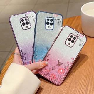 ใหม่ เคสโทรศัพท์มือถือ TPU นิ่ม ไล่โทนสี ลายสวน 6D สําหรับ Redmi note 7 Redmi note 8 Redmi note 9 Redmi note 9s note 9 pro