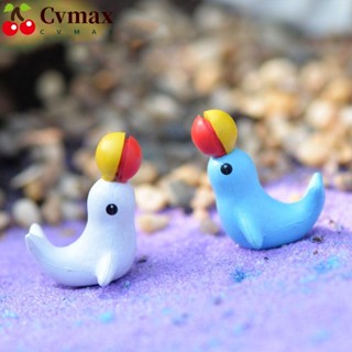 Cvmax ฟิกเกอร์ปลาโลมา พลาสติก เรซิน สีขาว สีฟ้า สําหรับตกแต่งกระถางต้นไม้ ภูมิทัศน์ขนาดเล็ก DIY 12 ชิ้น