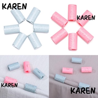 Karen คลิปหนีบผ้าปูที่นอน ปรับได้ 1.4x0.67 นิ้ว ทนทาน สีชมพู สีฟ้า 24 ชิ้น