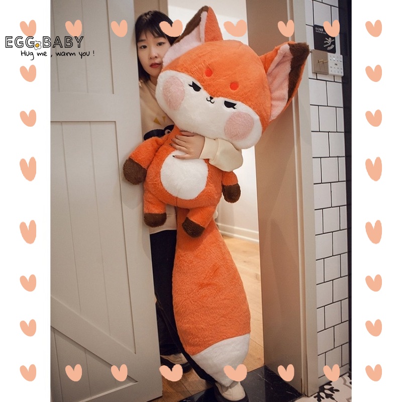 Kawaii หมอนตุ๊กตานุ่ม รูปสุนัขจิ้งจอก หางใหญ่น่ารัก ของขวัญวันเกิด สําหรับแฟนสาว คริสต์มาส