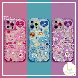 เคสโทรศัพท์มือถือ กันกระแทก ลายการ์ตูนหมีน่ารัก สําหรับ Infinix Hot 10 12 9 11 11s Play Smart 5 4 6 Plus Note 10 11 12 Pro 12 2023 Hot 10s 8 20 12i 20s 11s Nfc 10 Lite ผ้าคลุม