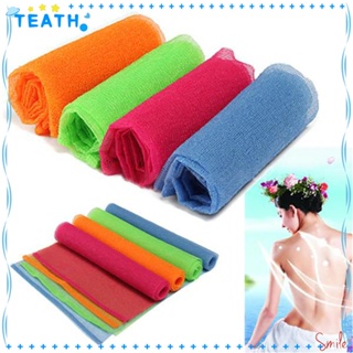 Teath 1/3/5 ชิ้น สุ่มสี ผ้าอาบน้ํา ขัดผิว ขายดี ทําความสะอาดร่างกาย