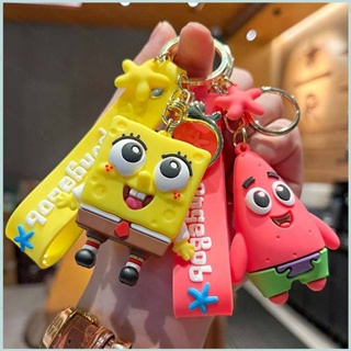 พวงกุญแจ จี้รูปหนวดปลาหมึก SpongeBob SquarePants Patrick Star น่ารัก เหมาะกับของขวัญ สําหรับรถยนต์