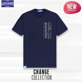 S-5XL AQUANINE เสื้อยืด รุ่น Chang เสื้อยืดคอกลม มินิมอล ลิขสิทธิ์แท้