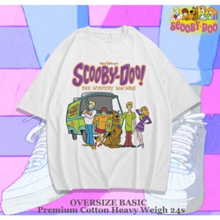 เสื้อยืดผ้าฝ้าย เสื้อยืด พิมพ์ลายการ์ตูน Scooby-doo สไตล์วินเทจ ขนาดใหญ่S-5XL