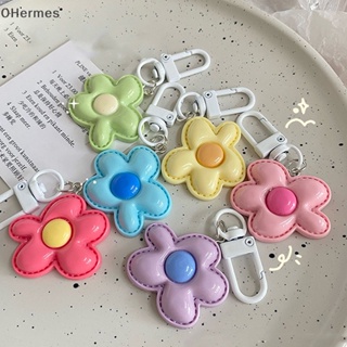 [OHermes] พวงกุญแจ จี้ดอกไม้น่ารัก สีแคนดี้ สําหรับห้อยกระเป๋า หูฟัง DIY