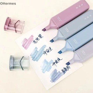 [OHermes] ปากกามาร์กเกอร์ 4 สี 1 ชุด สําหรับสมุดไดอารี่ วารสาร นักเรียน เด็ก [TH]