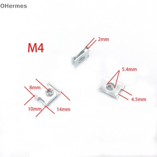 [OHermes] คลิปสกรู รูปตัว U ป้องกันสนิม สําหรับรถจักรยานยนต์ M4 M5 M6 10 ชิ้น