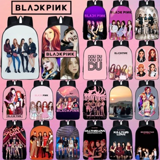 กระเป๋าเป้สะพายหลัง พิมพ์ลาย Blackpink Lisa Jisoo Jennie Rose HD เหมาะกับของขวัญ สําหรับนักเรียน วัยรุ่น และเครื่องเขียน