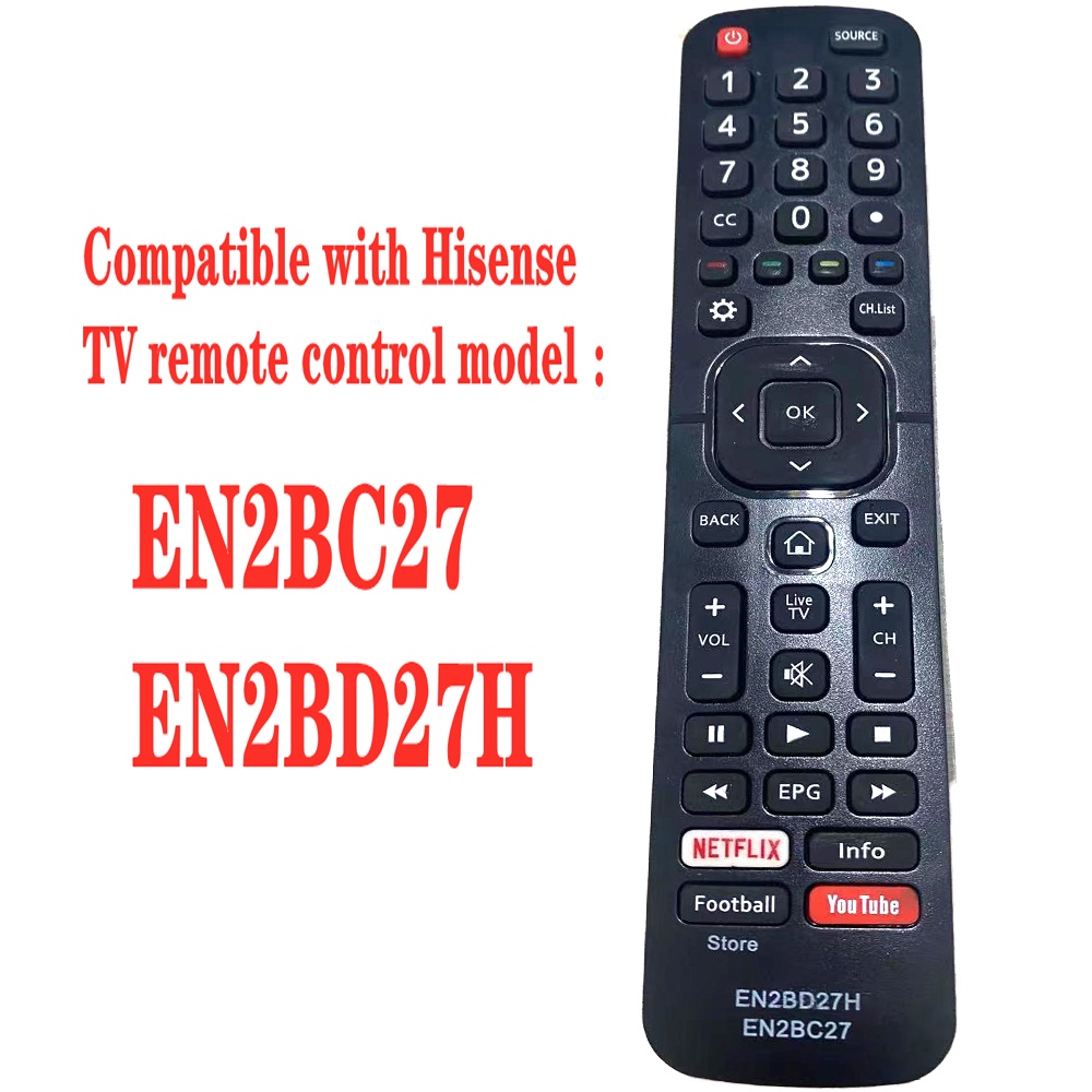 Dévant Hisense สมาร์ททีวีรีโมทคอนโทรล EN2BC27 EN2BC27D สําหรับ Hisense LCD TV รีโมทคอนโทรล Fernbedie