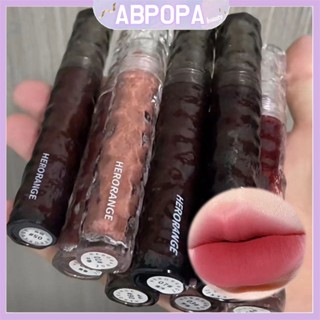 Abpopa Beauty HERORANGE ลิปสติก เนื้อแมตต์กํามะหยี่ ติดทนนาน