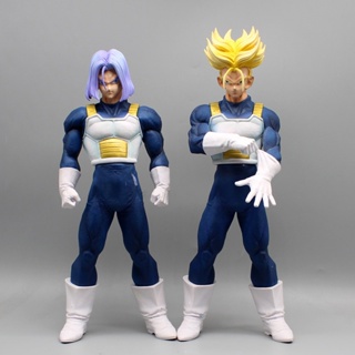 โมเดลฟิกเกอร์ Pvc รูปปั้นอนิเมะ Dragon Ball Trunks Super Saiya Torankusu ขนาด 34 ซม. ของเล่นสําหรับเด็ก