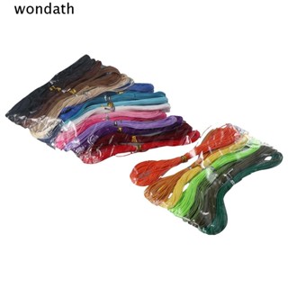 Wonda สายเชือกโพลีเอสเตอร์เคลือบแว็กซ์ 28 สี 262 หลา 1 มม. 28 ชิ้น