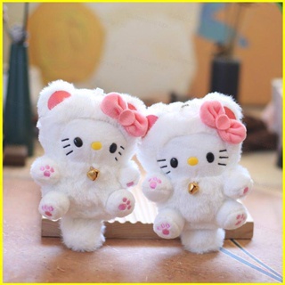 SANRIO พวงกุญแจ จี้ตุ๊กตาแมว Hello Kitty เหมาะกับของขวัญ สําหรับเด็กผู้หญิง