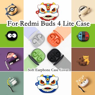  พร้อมส่ง! เคสหูฟัง แบบนิ่ม ลายการ์ตูนฉลาม สําหรับ Redmi Buds 4 Lite Redmi Buds 4 Lite