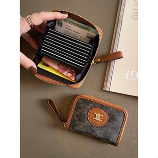 SENSES// Piano Card Holder Womens Small Multiple Card Slots Card Holder High-Grade Leather Exquisite Bank Card Holder Drivers License Leather Case ZEhB