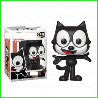 Yb2 FUNKO POP Felix the Cat โมเดลฟิกเกอร์ Q Version Black Cat ของเล่น สําหรับเด็ก เก็บสะสม ของขวัญ BY2