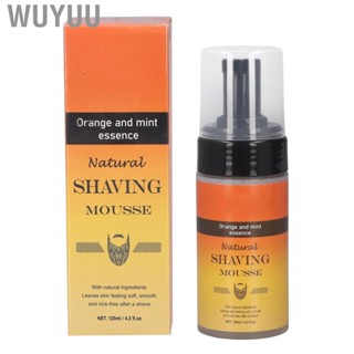 Wuyuu Beard Mousse   Washing Foam Multi Functional 120ml Moisturizing Soft for Styling
