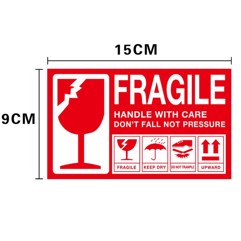 ✅สติกเกอร์ถ่ายวีดีโอ ระวังแตกกันน้ำ เล็ก ใหญ่ Fragile Sticker สติ๊กเกอร์เก็บเงินปลายทาง COD ต้นไม้ ส่งด่วน อาหาร ราคาถูก ราคา ถูกที่สุด ดีลบีเคเค แกลเลอรีภาพที่ 9