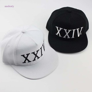 Aasleaty ใหม่ หมวกเบสบอล ปักลายโลโก้ Bruno Mars XXIV 24k ของขวัญ สไตล์พังก์