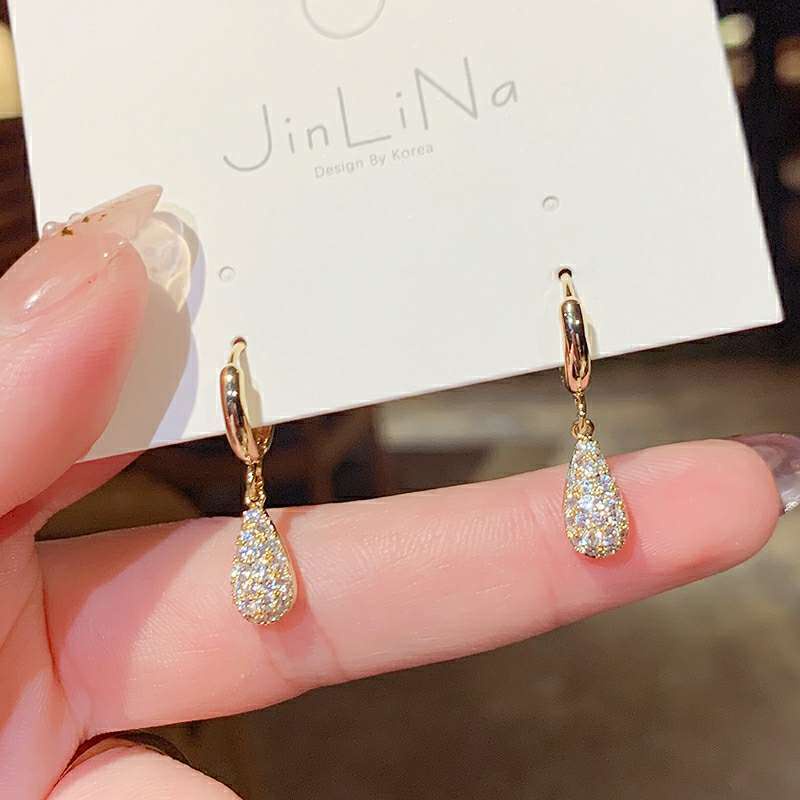 ใหม่ชุดต่างหูหยดน้ํา Hoop Earings สําหรับผู้หญิง Hypoallergenic Hikaw ชุดต่างหูเจาะอุปกรณ์เสริมชุดเครื่องประดับ